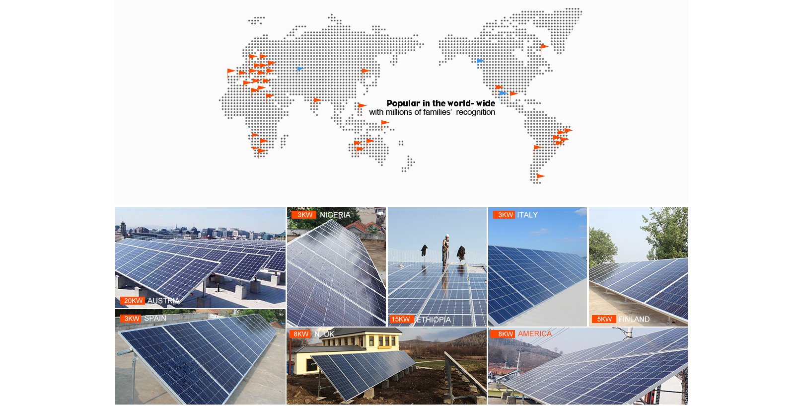 Columna cemento de soportes fotovoltaicos