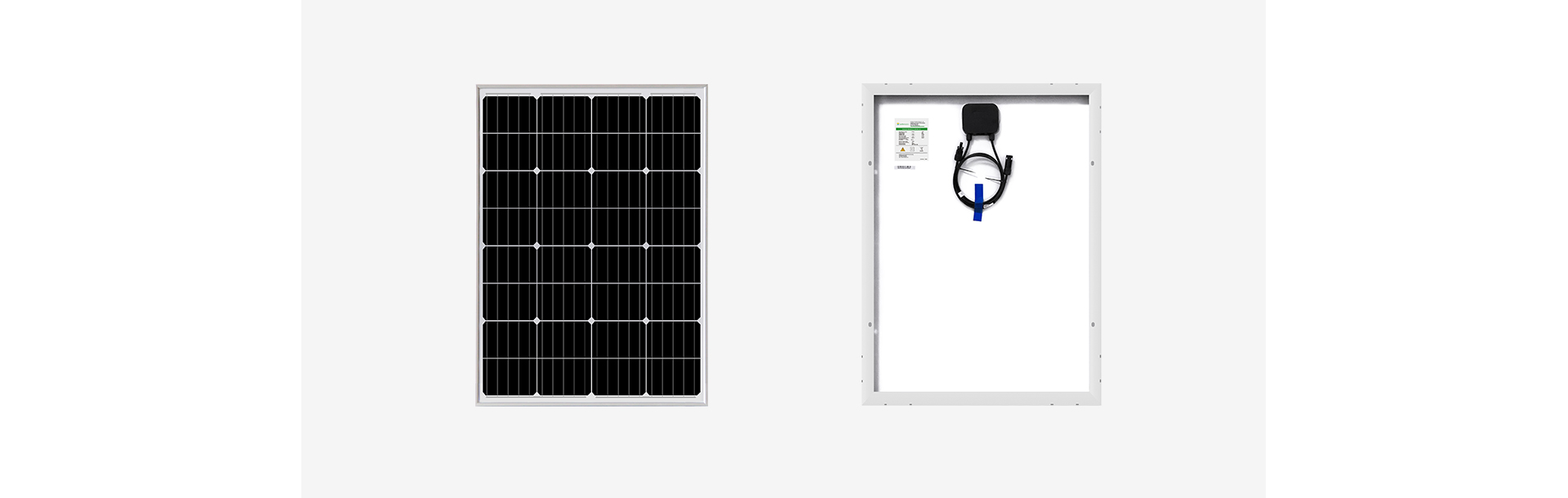 Panel solar 100W, foto real del módulo solar, imagen del panel solar