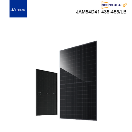 Panel solar bifacial de doble vidrio tipo N JA Solar negro 430W 435W 440W 445W 450W