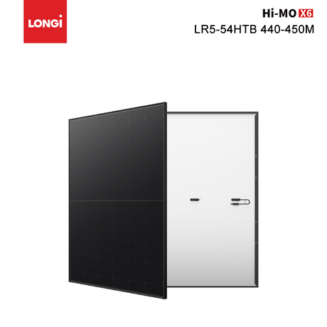 Panel solar Longi Solar Hi-MO X6 negro completo 450W 445 440W