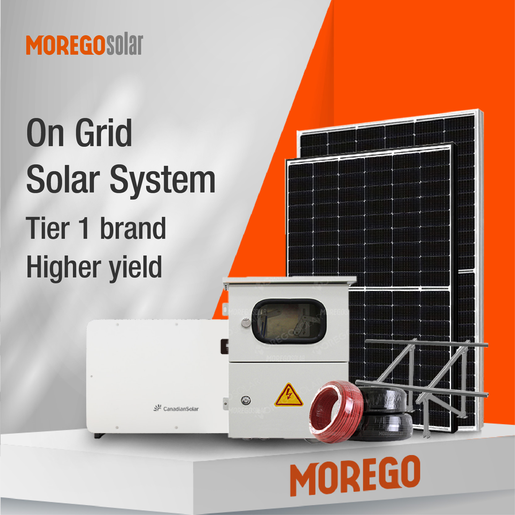 Moregosolar Grid Tie Home Sistema Solar Soluciones de Energía Renovable 30KW 50KW 80KW