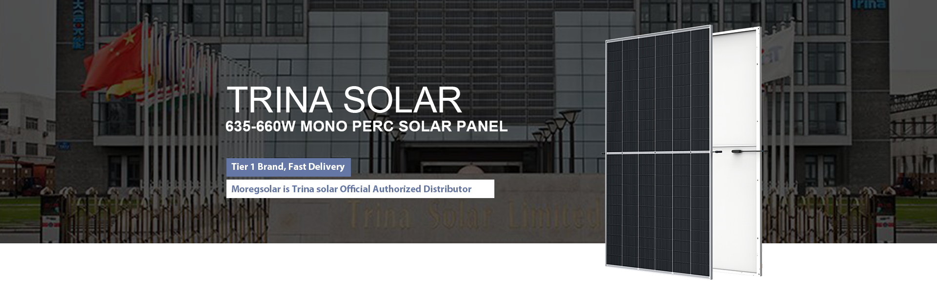 Panel solar fotovoltaico Trina solar vertex 640w 650w 660w