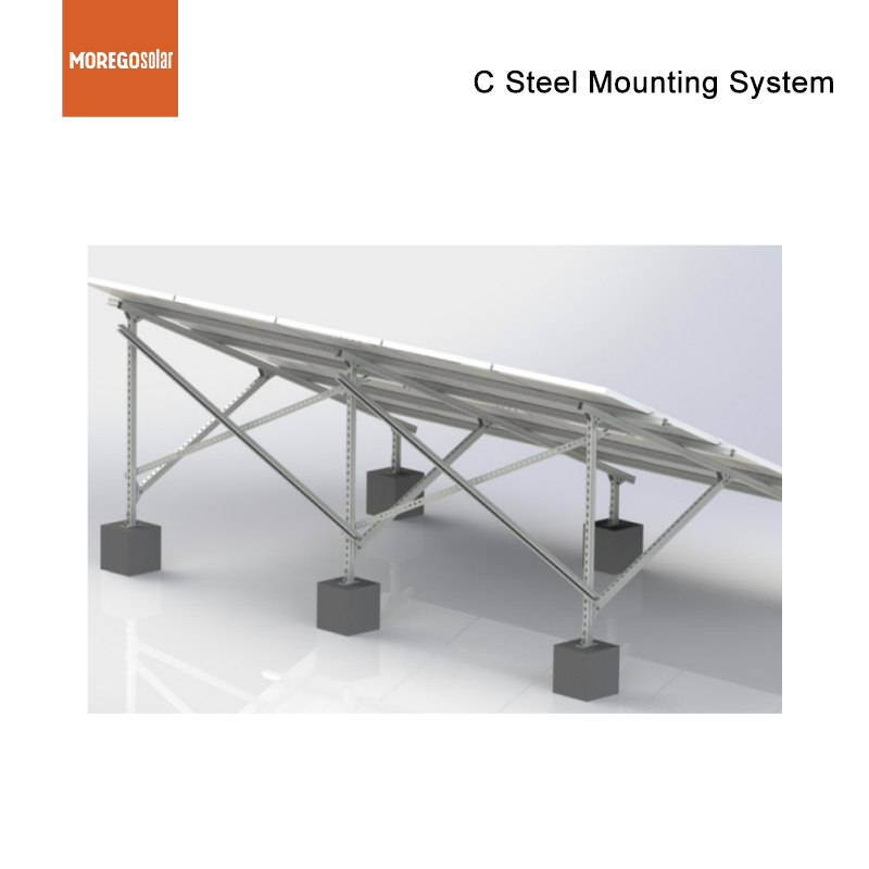 Sistema de montaje de paneles solares con estructura fotovoltaica de aleación de aluminio Moregosolar