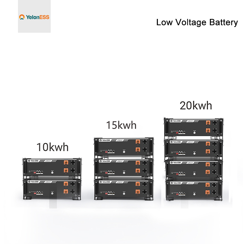 Batería LiFePo4 de bajo voltaje 48V 51,2V 10KWH 5KWH batería solar para Sistema Solar