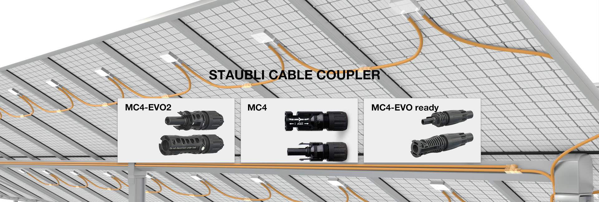 Acoplador de cable Staubli Conector fotovoltaico