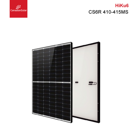 Canadian Solar HiKu6 CS6R Paneles solares fotovoltaicos 410W 415W 420W 405W 400W Techo de paneles de energía solar negro