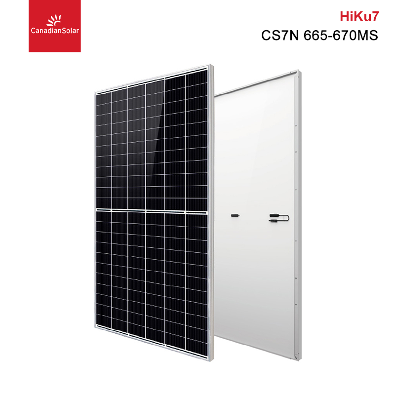 Panel solar canadiense 660w 670w 675w 210mm Panel solar de células solares