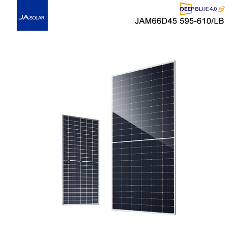 Paneles solares de doble vidrio bifaciales 600W 605W 610W 615W serie JA Solar LB