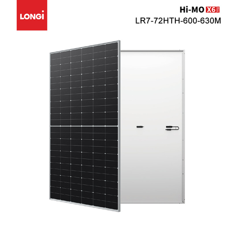 Panel solar Longi HiMO X6 MAX 630W 625W 620W 620W 615W 610W 605W 600W módulos de mayor potencia