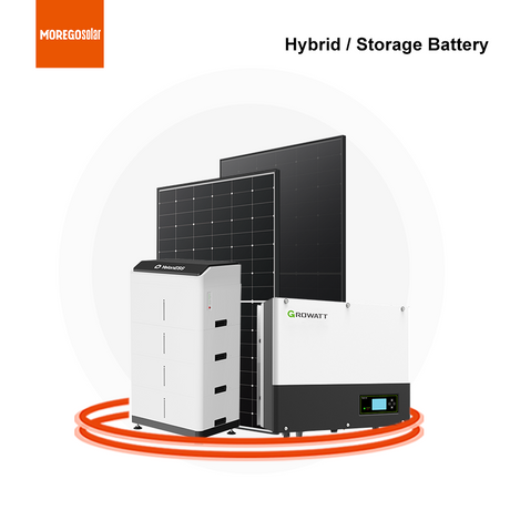 Sistema de energía de almacenamiento solar Moregosolar Sistema solar híbrido de 20 KW