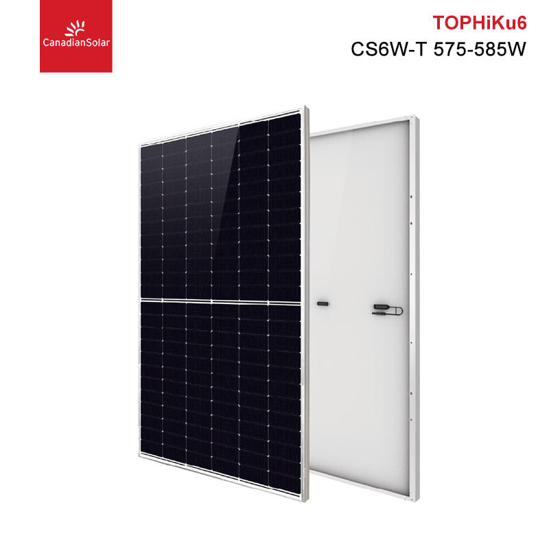 Precio del panel solar canadiense tipo N TOPCon 570W 576W 580W 585W 590W 595W 600W China