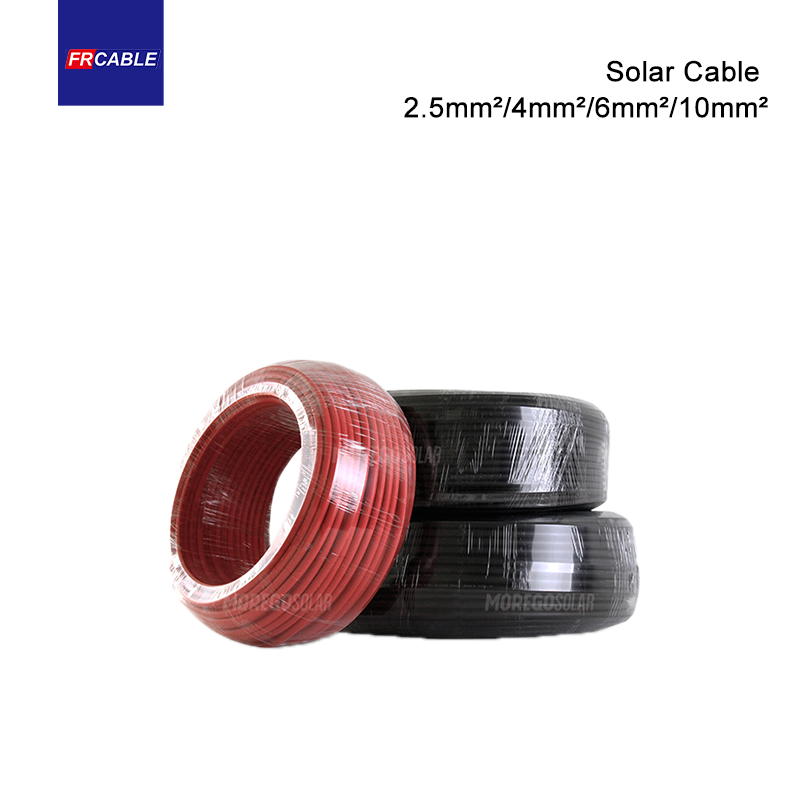 Cable eléctrico de alambre de cobre con aislamiento de PVC, 4 mm, 6 mm, 2 cables solares fotovoltaicos cuadrados de 10 mm