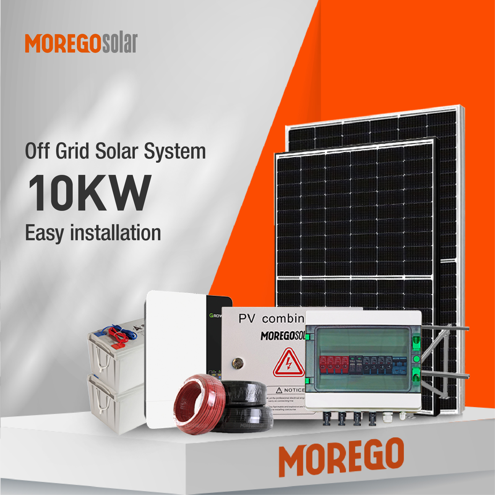 Moregosolar 10kw Sistema de energía solar fuera de la red