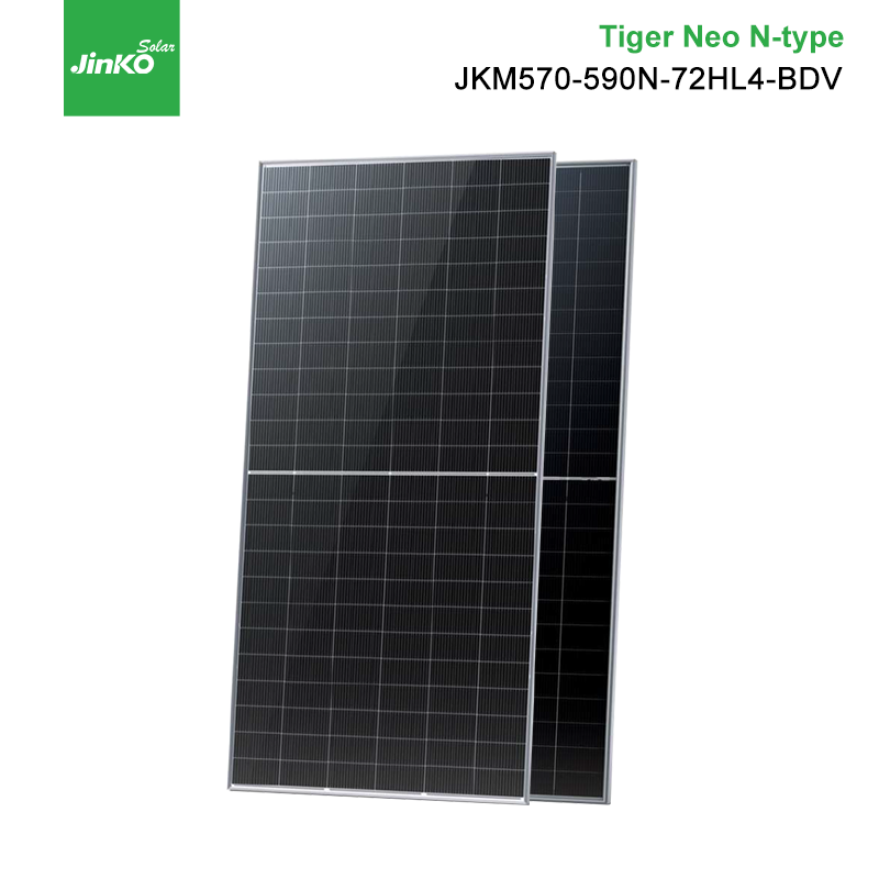 Jinko Solar Tiger Neo Panel solar tipo N 570W 575W 580W 585W 590W 600w Paneles de energía solar fotovoltaica