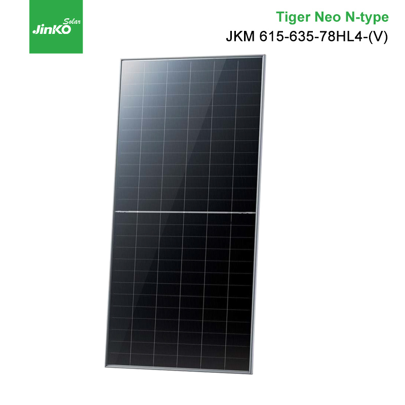 Paneles solares Jinko Solar Tiger Neo tipo N 78HL4 620W 625W 630W 635W