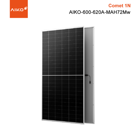 Aiko Solar Comet 1N 600W 610W 615W 620W Panel solar ABC tipo N Mejor coeficiente de temperatura 