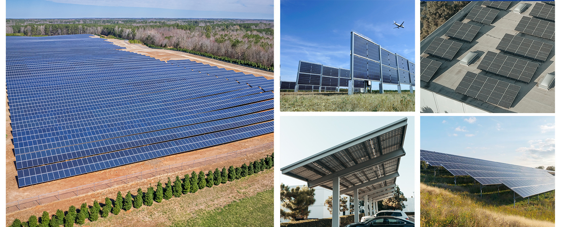 Panel solar bifacial estaciones de energía solar de vidrio doble