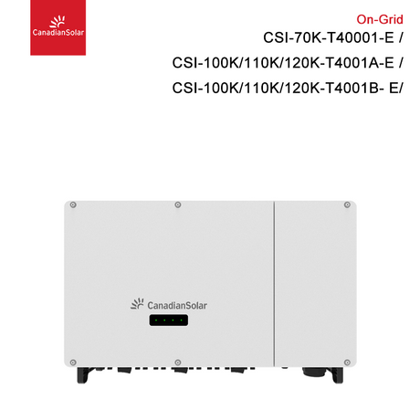 Inversor solar canadiense de 100 kw 110 KW 125 KW 400 KW inversor solar trifásico en red