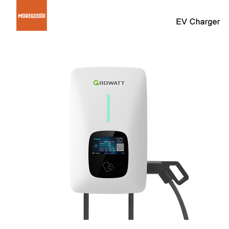 Cargador Growatt EV 7kW monofásico 11kW 22kW trifásico Compatible con diferentes marcas fotovoltaicas para cochera solar